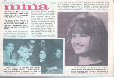 Claro de Luna numero 370: reportaje sobre Mina