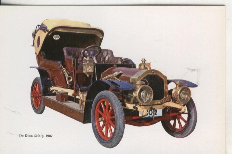 Postal 000017: Coche: De Dion 30 HP 1907