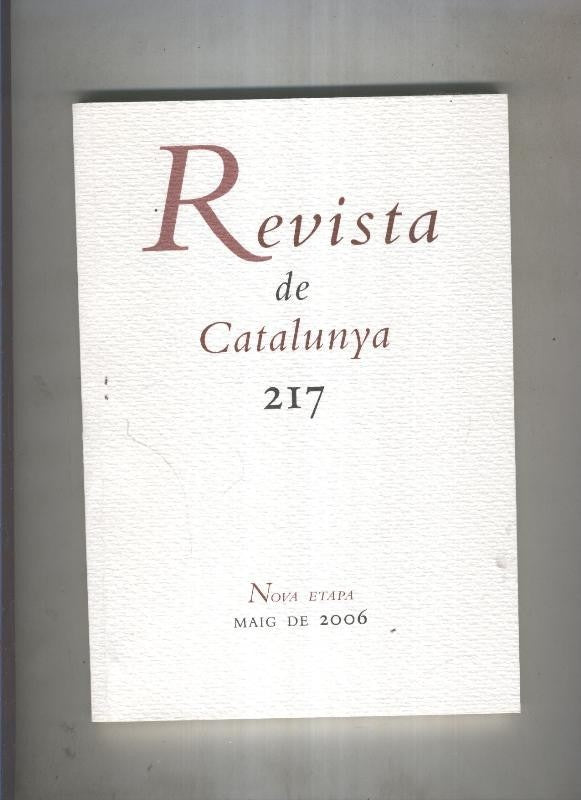 Revista de catalunya numero 217
