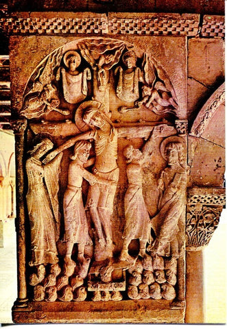 Postal 16401: BURGOS  - Abadia Santa Badia de silos Imagen del Claustro Descendimiento