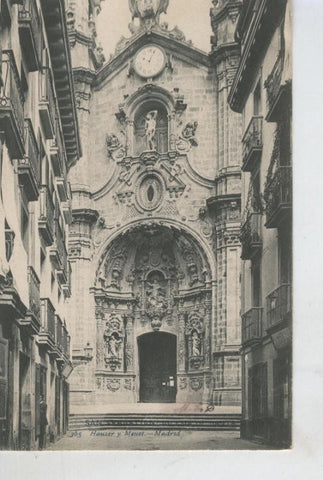 Postal B/N 0482 : Iglesia de Santa Maria, San Sebastian