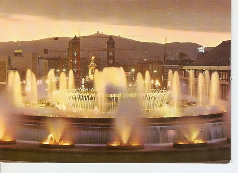 Postal 035201 : Barcelona. Parque de Montjuich. Fuente magica