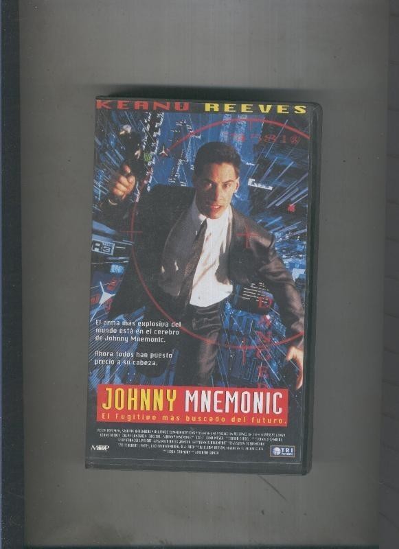 Video VHS: Johnny Mnemonic con Keanu Reeves