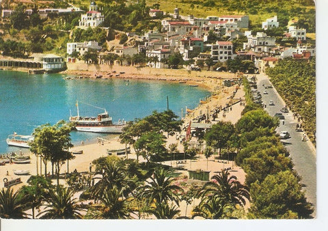Postal 048105 : Costa Brava. San Feliu de Guixols. Embarcadero y paseo maritimo