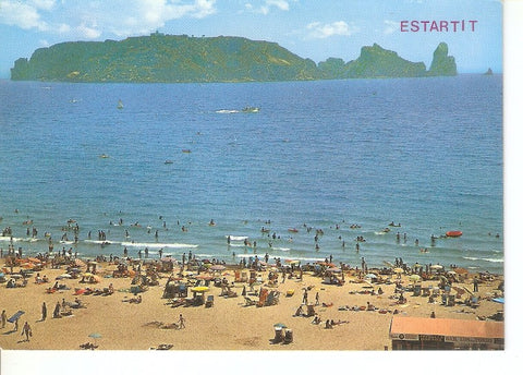 Postal 048120 : Estartit (Costa Brava). Playa e Islas Medas