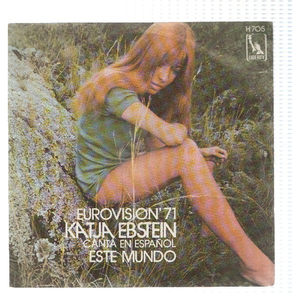 Disco 45 RPM Sencillo: KATJA EBSTEIN - Este Mundo (Eurovision 1971)