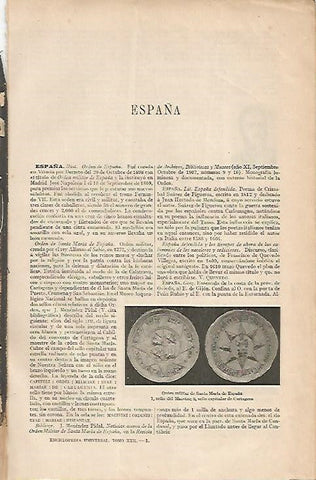 LAMINA ESPASA 7827: Sellos de la Orden militar de Santa Maria de España
