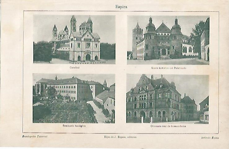 LAMINA ESPASA Alemania 7847: Vistas de Espira Alemania