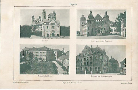 LAMINA ESPASA Alemania 7847: Vistas de Espira Alemania