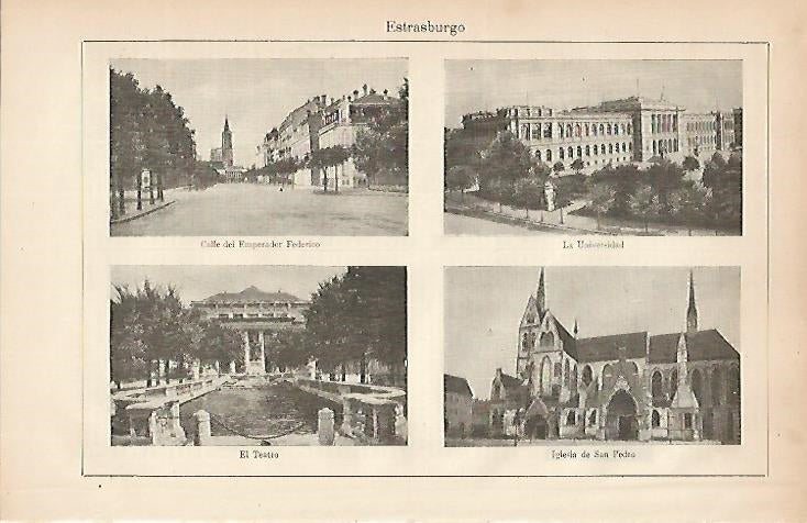 LAMINA ESPASA 7889: Vistas de Estrasburgo Francia