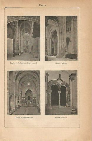 LAMINA ESPASA 7917: Catedral de Evora Portugal