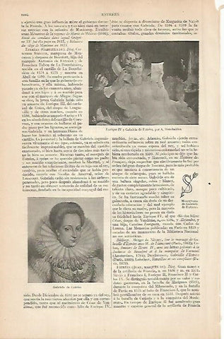 LAMINA ESPASA 7967: Gabriela de Estrees