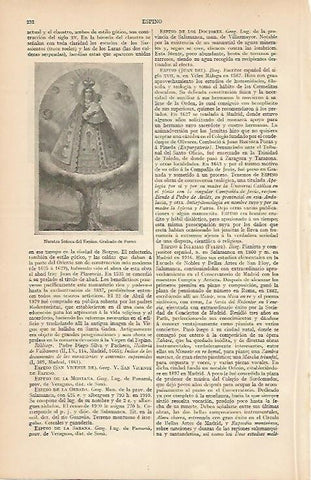 LAMINA ESPASA 8005: Nuestra Señora del Espino