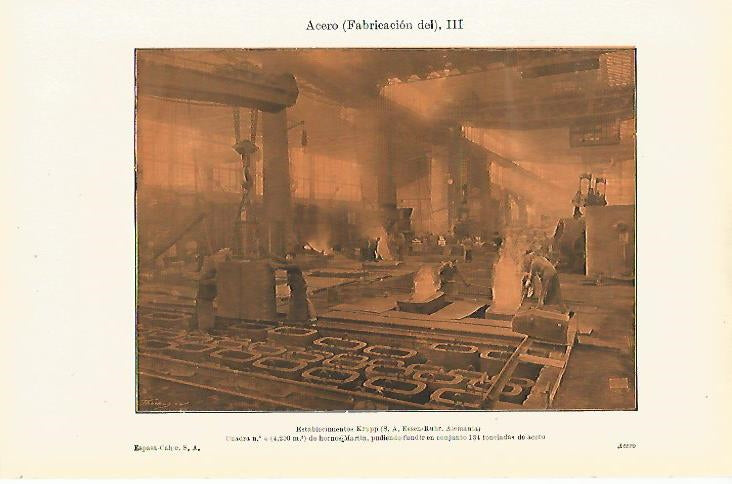 LAMINA ESPASA Alemania 8025: Establecimiento Krupp en Alemania