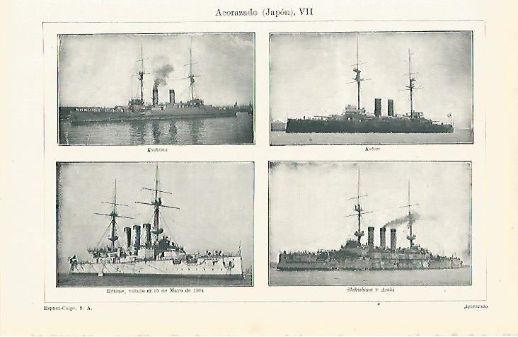 LAMINA ESPASA 8039: Acorazados de Japon