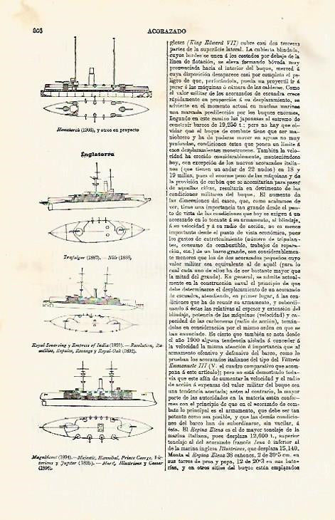 LAMINA ESPASA 8052: Acorazados de Inglaterra