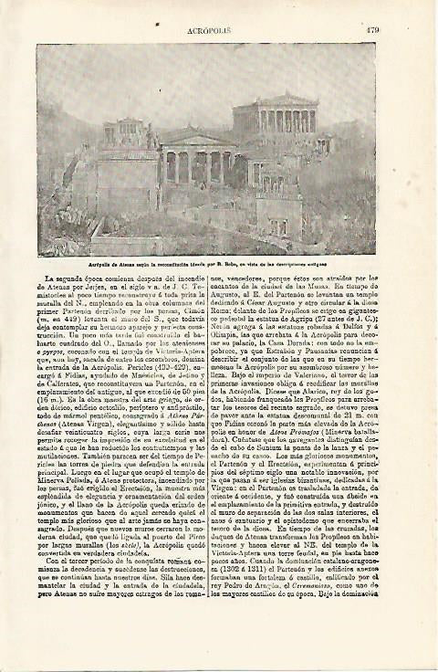 LAMINA ESPASA 8064: Acropolis de Atenas