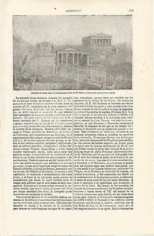 LAMINA ESPASA 8064: Acropolis de Atenas