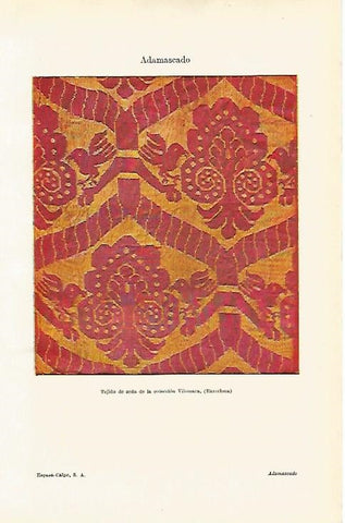 LAMINA ESPASA 8093: Tejido de seda de la coleccion Vilomara Barcelona