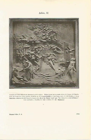 LAMINA ESPASA 8095: Detalle de la Puerta del Baptisterio de Florencia