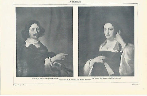 LAMINA ESPASA 8113: Retratos pintados por Adriaensz