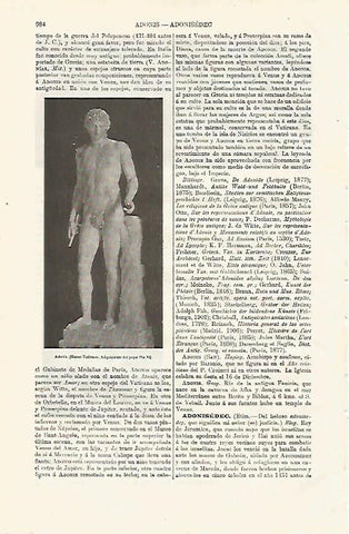 LAMINA ESPASA 8127: Adonis escultura del Museo Vaticano