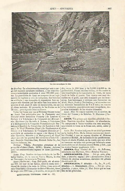 LAMINA ESPASA 8139: Antiguas cisternas de Aden Yemen