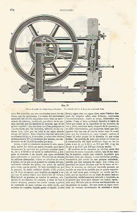 LAMINA ESPASA 8143: Prensa de acuñar de Ludwig Loewe y compañia