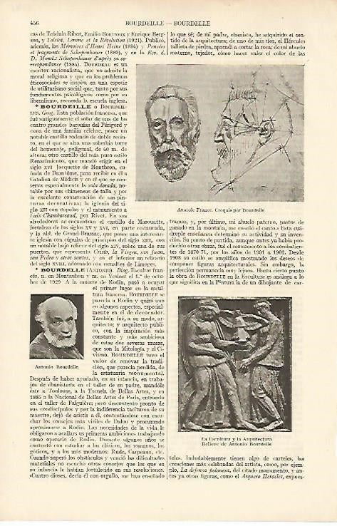 LAMINA ESPASA 8171: A. Bourdelle