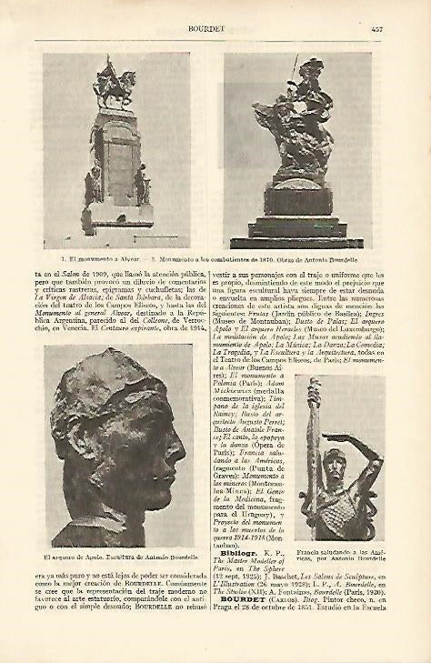 LAMINA ESPASA 8172: Obras de A Bourdelle