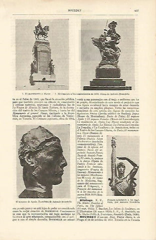 LAMINA ESPASA 8172: Obras de A Bourdelle