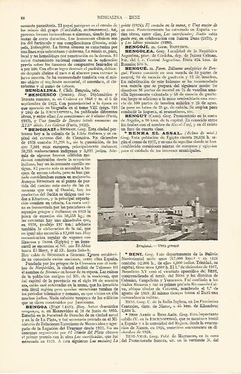 LAMINA ESPASA 8197: Vista general de Benghazi Libia