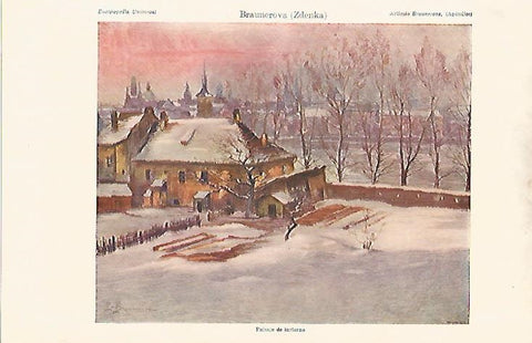 LAMINA ESPASA 8207: Paisaje de invierno por Braumerova