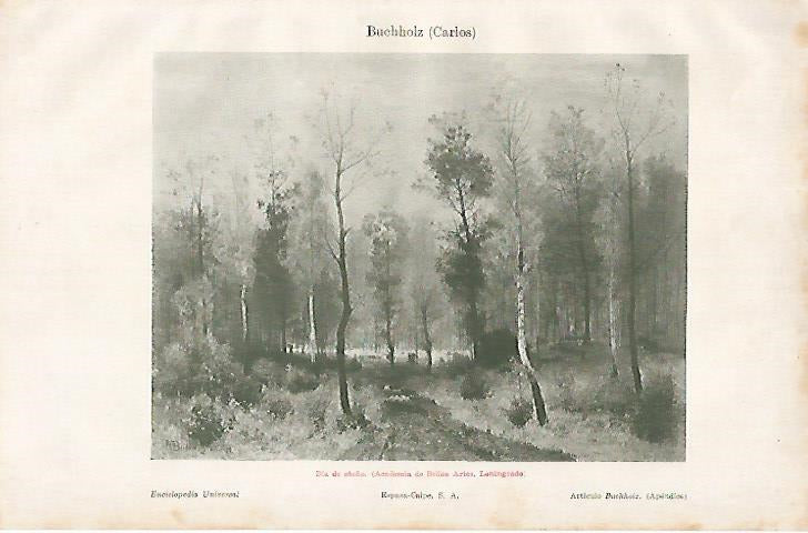 LAMINA ESPASA 8212: Dia de otoño por C. Buchholz