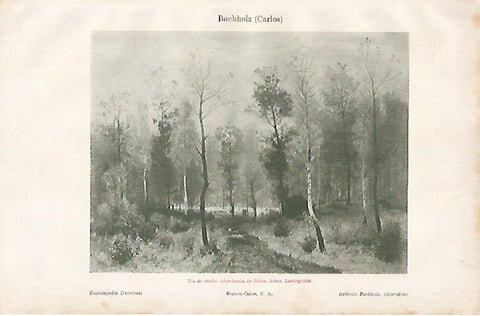 LAMINA ESPASA 8212: Dia de otoño por C. Buchholz