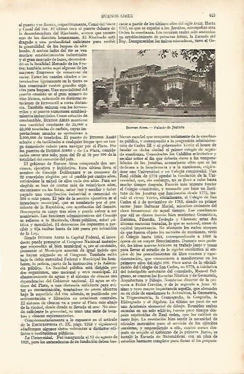 LAMINA ESPASA 8227: Palacio de Justicia de Buenos Aires