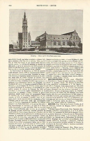 LAMINA ESPASA 8229: Hotel de la Universidad Libre de Bruselas