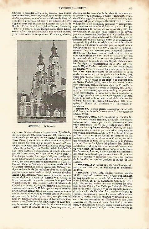 LAMINA ESPASA 8235: Catedral de Bressanone Italia