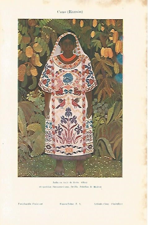 LAMINA ESPASA 8243: India en traje de fiesta por Ramon Cano
