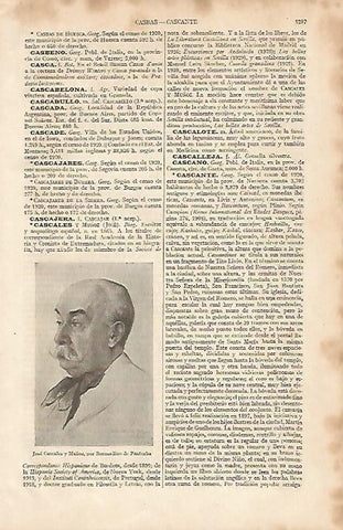LAMINA ESPASA 8266: Jose Cascales y Muñoz