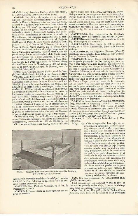 LAMINA ESPASA 8282: Proyecto de reconstruccion mezquita de Amru de El Cairo Egipto