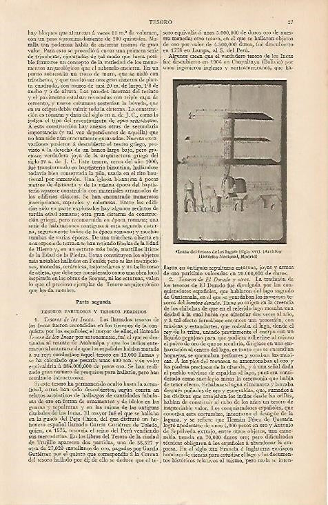 LAMINA ESPASA 8289: Trasa del tesoro de los incas