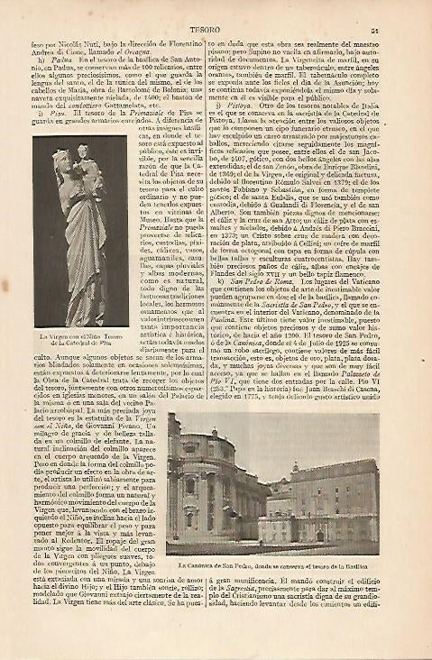 LAMINA ESPASA 8295: La Virgen con el Niño de la Catedral de Pisa