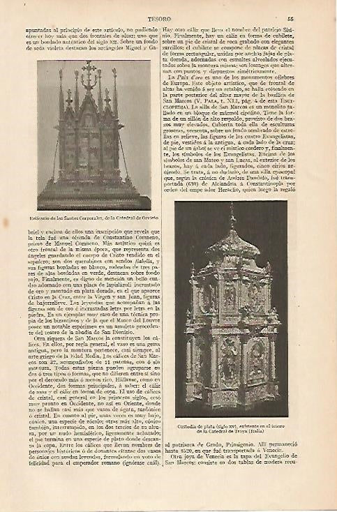 LAMINA ESPASA 8296: Relicario de la Catedral de Orvieto Italia