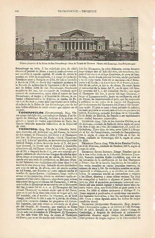 LAMINA ESPASA 8362: Proyecto de la Bolsa de San Petersburgo