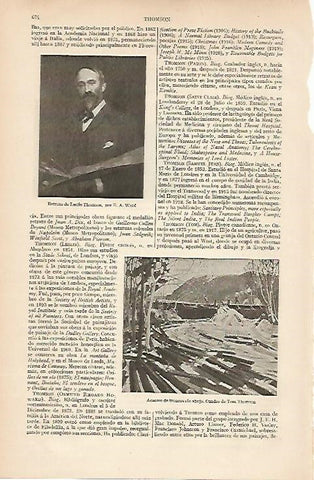 LAMINA ESPASA 8363: Retrato de Leslie Thomson por Ward