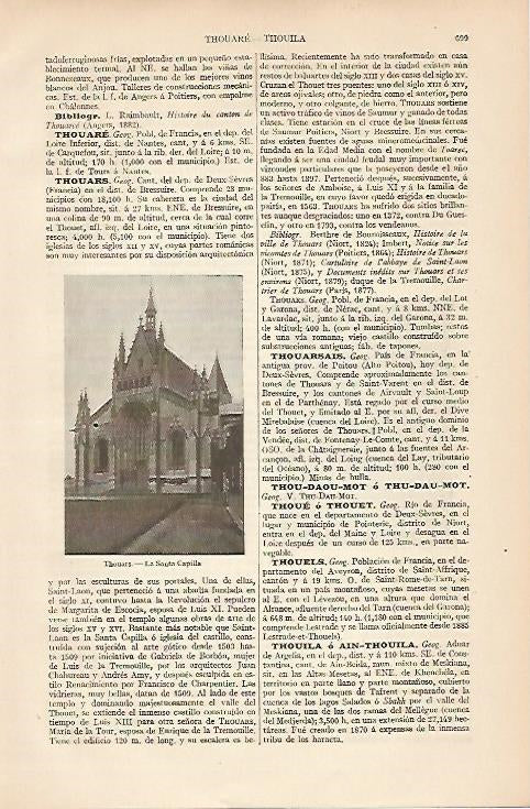 LAMINA ESPASA 8370: La Santa Capilla de Thouars Francia