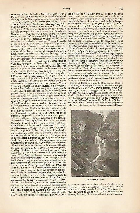 LAMINA ESPASA 8382: Las fuentes del Tiber