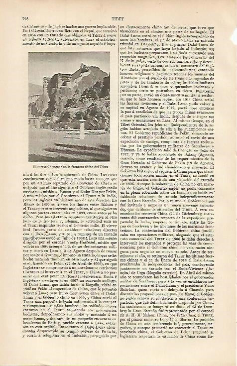 LAMINA ESPASA 8398: Fuerte Chongche Tibet