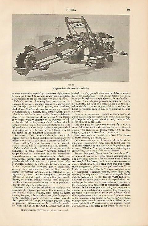 LAMINA ESPASA 8428: Maquina de banda para abrir vallados